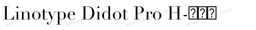 Linotype Didot Pro H字体转换